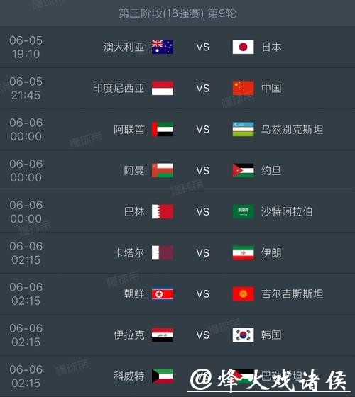 2026世界杯国家队完整赛程解析